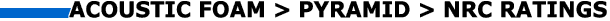 NRC Ratings for Pyramid Foam